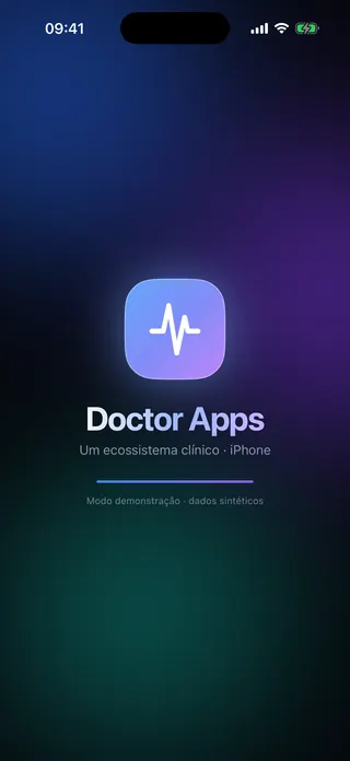 Abertura do Doctor Apps no iPhone